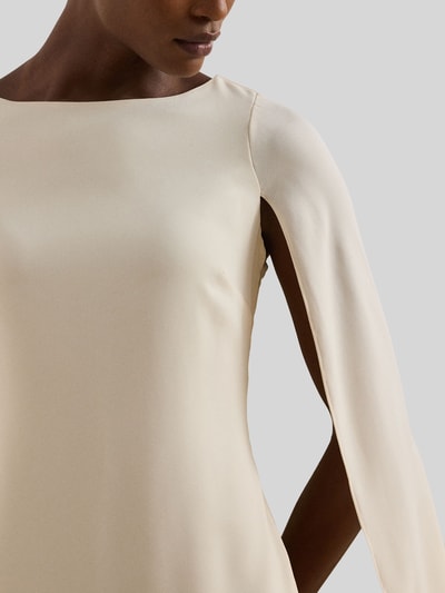 Lauren Ralph Lauren A-lijn cocktailjurk met cape Beige - 3