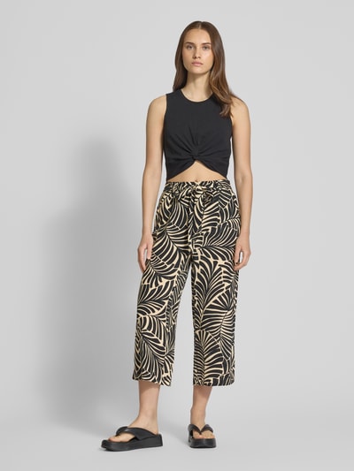 Only Regular Fit Culotte aus reiner Viskose Modell 'NOVA' Sand 1