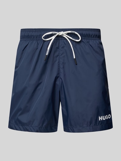 BOSS Zwembroek met elastische band, model 'Dogfish' Marineblauw - 1
