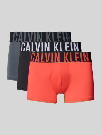 Calvin Klein Underwear Slim Fit Trunk mit Logo-Detail im 3er-Pack Rostrot 1