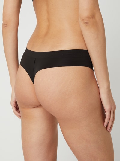 Calvin Klein Underwear String met contrastinzet  Zwart - 4