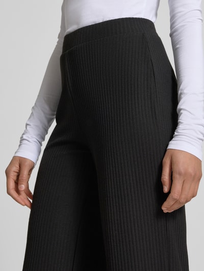 Only Comfortbroek met ribstructuur, model 'Nella' Zwart - 3