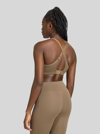 adidas Training Sport-bh met verstelbare bandjes Taupe - 3