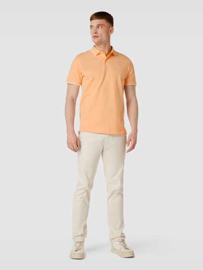 Tom Tailor Poloshirt met labelstitching Oranje - 1