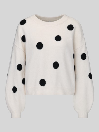 ONLY Regular Fit Pullover mit Rundhalsausschnitt Modell 'RICA' Ecru 2