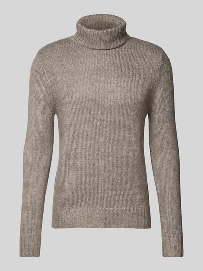 Superdry Strickpullover mit Rollkragen und Viskose-Anteil Mittelgrau 2