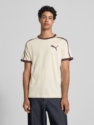 PUMA Performance Regular Fit T-Shirt mit Logo-Print Ecru 4
