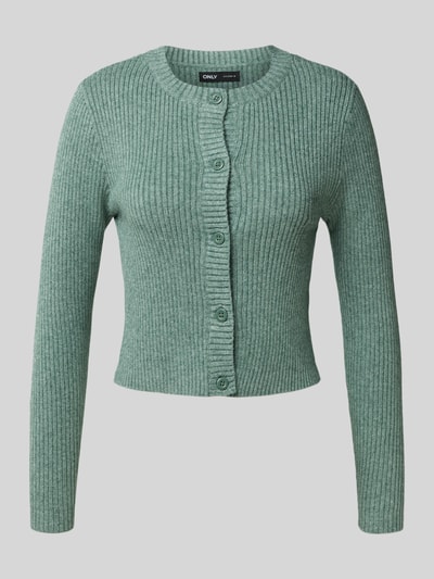 Only Kurtka z dzianiny o kroju regular fit z mieszanki wiskozy model ‘KATIA’ Zielony 2