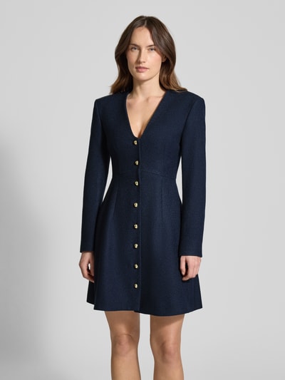 HUGO Getailleerde vrijetijdsjurk met viscose, model 'Kanegi-1' Marineblauw - 4