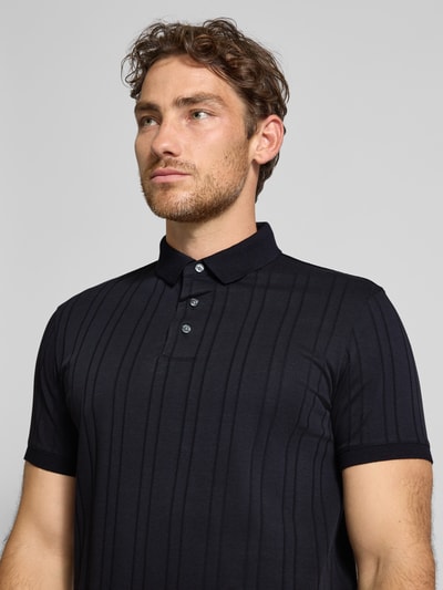 Emporio Armani Regular Fit Poloshirt mit Logo-Stitching Marine 3