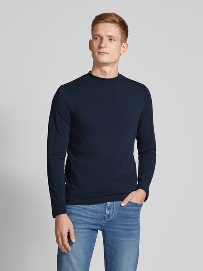 JOOP! Jeans Longsleeve mit geripptem Rundhalsausschnitt Marine 4