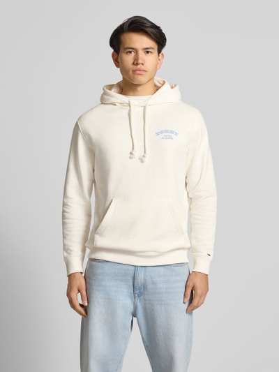 Tommy Jeans Bluza z kapturem o kroju regular fit z czystej bawełny Złamany biały 4