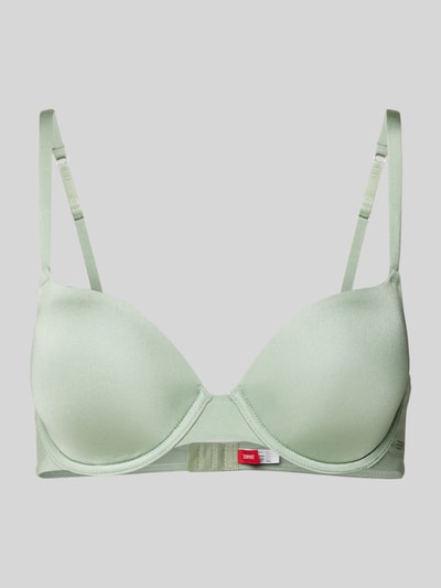 Esprit Beha met cups en labelprint Olijfgroen - 1