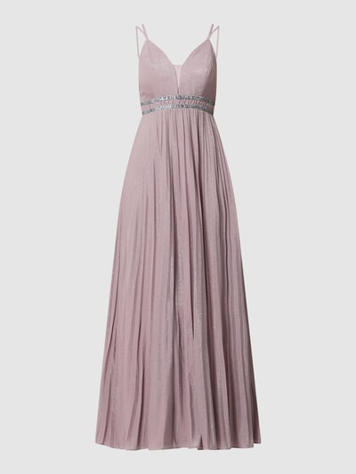 Jake*s Cocktail Abendkleid mit Herz-Ausschnitt  Mauve Melange 2