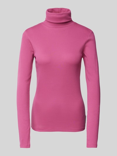 Marc O'Polo Denim Longsleeve mit Rollkragen Fuchsia 1