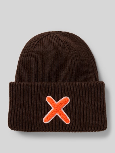 Unio Czapka beanie z domieszką kaszmiru Czekoladowy 1