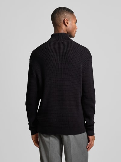 SELECTED HOMME Strickpullover mit Rollkragen Modell 'THEO' Black 5