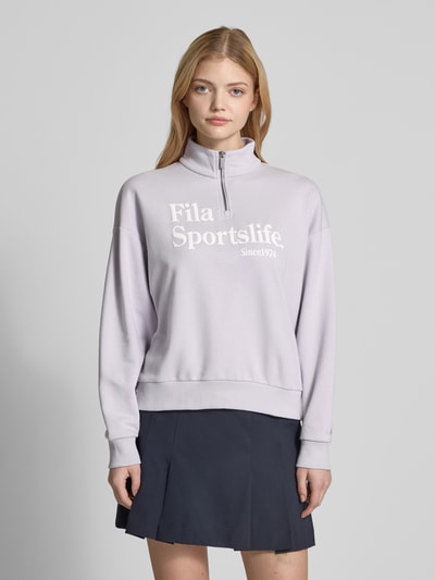 FILA Oversized sweatshirt met opstaande kraag model 'LACHY' Lila - 4