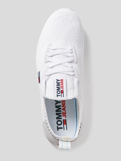 Tommy Jeans Sneakersy skarpetkowe z detalami z logo Biały 5