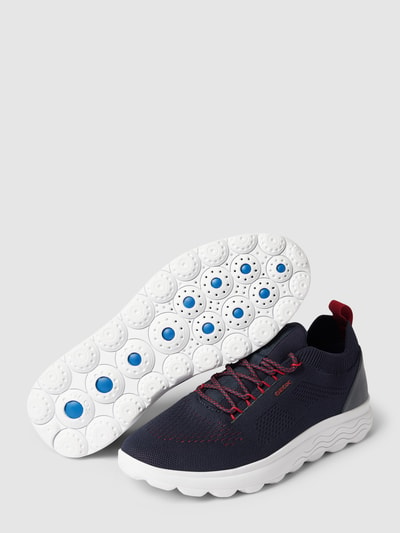 Geox Sneakers met vetersluiting, model 'SPHERICA' Donkerblauw - 3