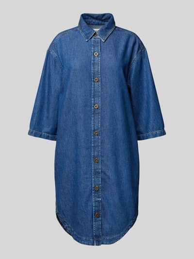 Marc O'Polo Relaxed Fit Jeanskleid aus Baumwoll-Lyocell-Mix Blau Melange 2