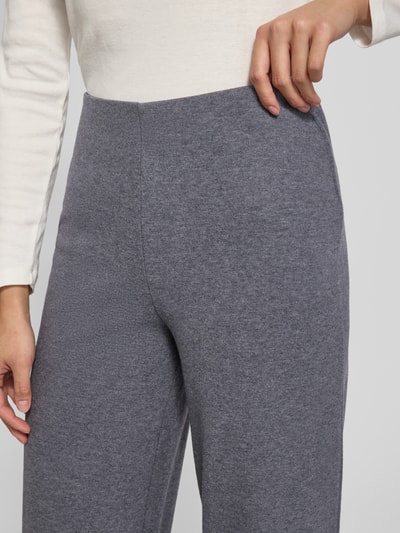 Marc O'Polo Spodnie szerokie z mieszanki bawełny Ciemnoszary melanż 3