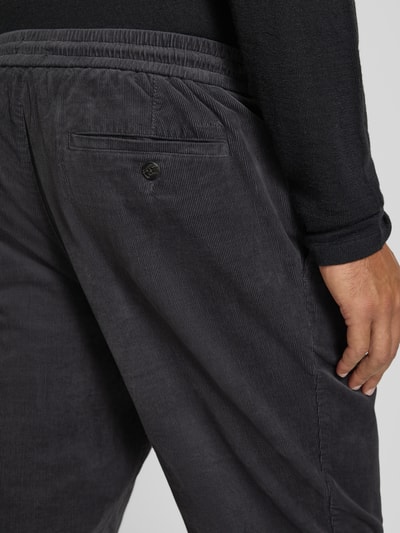 MCNEAL Regular fit corduroy broek met tunnelkoord Donkergrijs - 3
