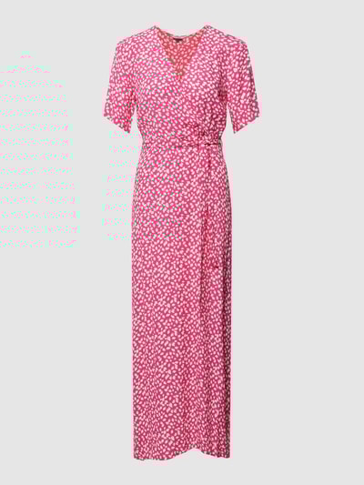 mbyM Midi-jurk met strikceintuur, model 'Semira' Fuchsia - 2