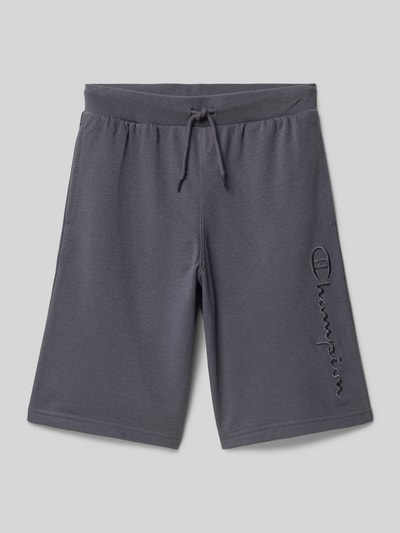 CHAMPION Sweatshorts mit Logo-Stitching Graphit 1