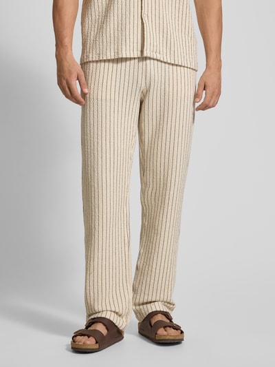 Les Deux Hose mit Strukturmuster Modell 'Houston' Offwhite 4