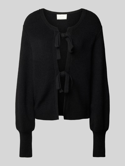 Neo Noir Oversized Cardigan mit Ballonärmeln Modell 'MUSCADO' Black 2