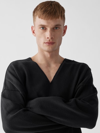 Rick Owens Pullover in Strick-Optik Schwarz 6