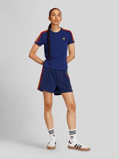 adidas Originals Trainingsshorts mit Label Stitching Dunkelblau 1