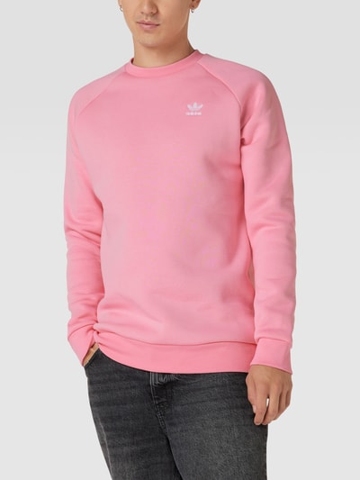 adidas Originals Sweatshirt mit Logo-Stitching Modell 'ESSENTIAL CREW' Pink 4