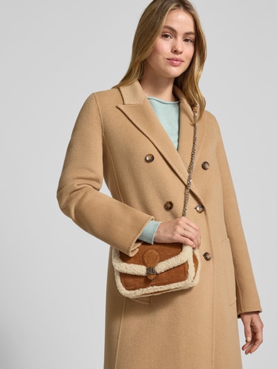 Lauren Ralph Lauren Umhängetasche mit Teddyfell Cognac 1