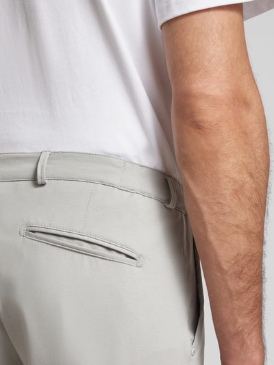Brax Regular Fit Chino-Shorts mit Gesäßtaschen Modell 'SILVIO' Silber 3