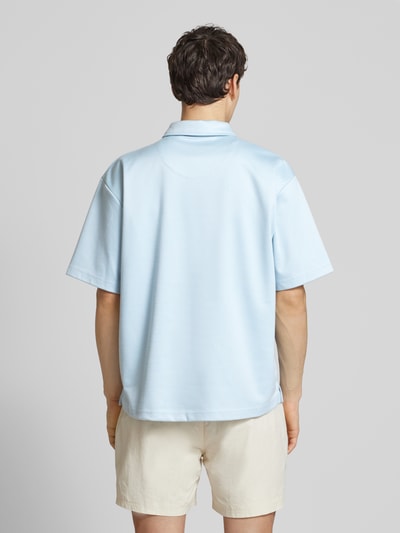 BLKVIS Regular fit poloshirt met borstzak Lichtblauw - 5