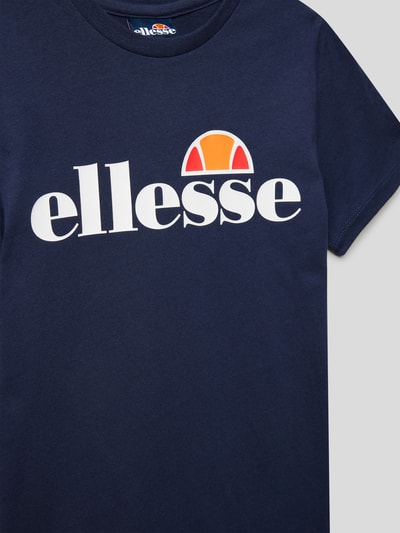 Ellesse T-shirt z nadrukiem z logo Granatowy 2