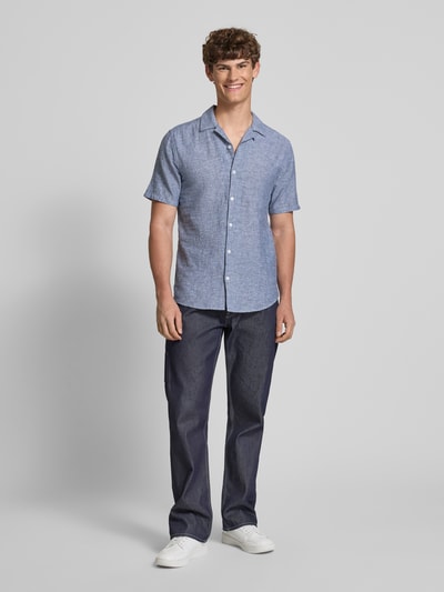 Only & Sons Vrijetijdsoverhemd met reverskraag, model 'CAIDEN' Bleu - 1