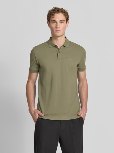BOSS Green Koszulka polo o kroju regular fit z czystej bawełny model 'PIO 1' Oliwkowy 4