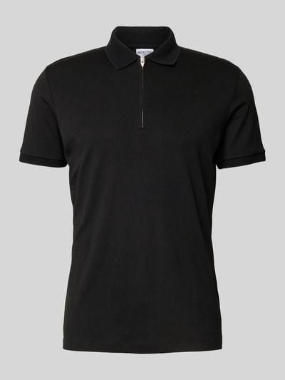 SELECTED HOMME Poloshirt mit kurzem Reißverschluss Black 2