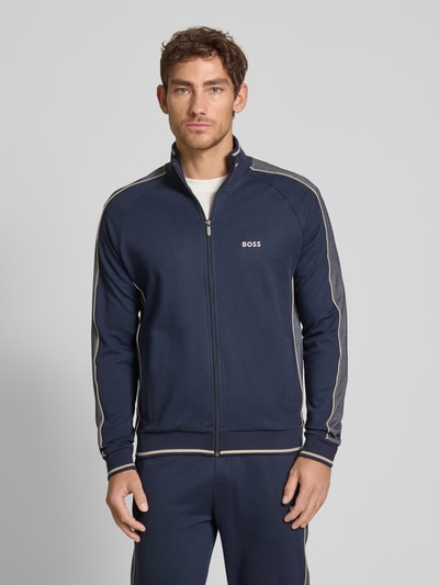 BOSS Sweatjacke mit Stehkragen Marine 4