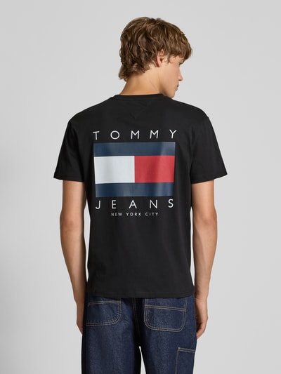 Tommy Jeans Regular fit T-shirt van puur katoen Zwart - 4