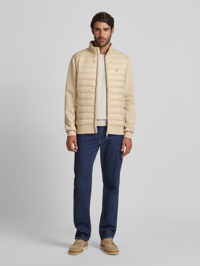 Tommy Hilfiger Gewatteerd jack met opstaande kraag, model 'MIX MEDIA' Beige - 1