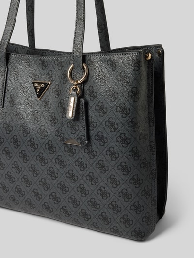 Guess Shopper mit Label-Applikation Modell 'MERIDIAN GIRLFRIEND TOTE' Graphit 3