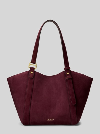 Lauren Ralph Lauren Henkeltasche aus echtem Schafsleder Modell 'TASHA' Bordeaux 2