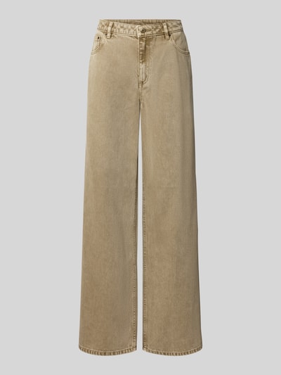MICHAEL Michael Kors Loose Fit Jeans aus reiner Baumwolle Khaki Melange 2