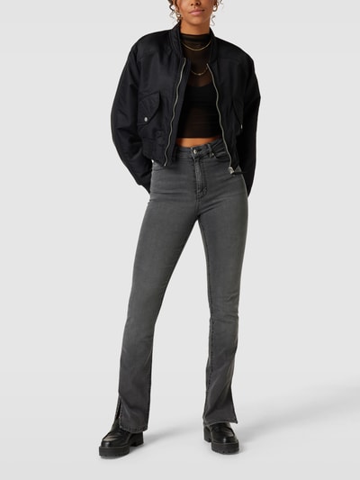 Gina Tricot Jeans mit Label-Patch Modell 'Molly' Anthrazit 1