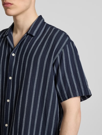Jack & Jones Relaxed Fit Freizeithemd mit Umlegekragen Marine 3