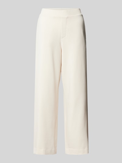 Lanius Relaxed fit stoffen broek met elastische band Offwhite - 2